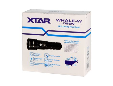 Latarka XTAR D26W WHALE Full Set 1000lm - 5