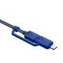 All in one Multiple USB Cable XTAR PDC-3 3A BLUE - 3