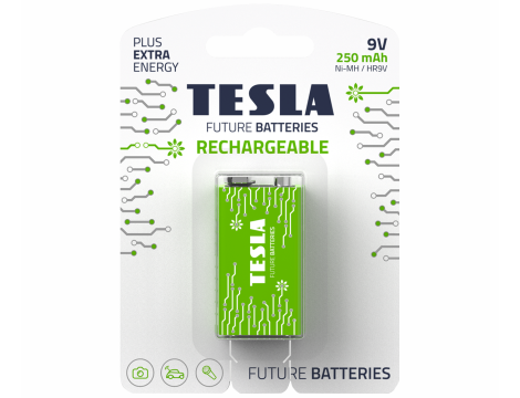 TESLA GREEN+ HR9V 250mAh B1 9V  Ni-MH