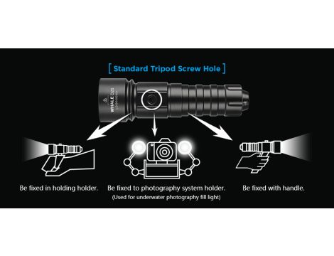 Diving Flashlight XTAR D26W WHALE-W Li-ION 18650 LED 1000lm - 14