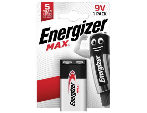 Alkaline battery 6LR61 ENERGIZER MAX 9V