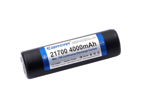 KP ICR21700-400PCM-R 4000mAh Li-ION - 3