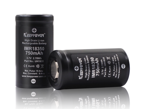 KEEPPOWER IMR18350 750mAh Li-ION