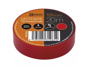 Insulating tape PVC 19/20 red EMOS