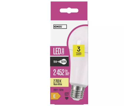 Żarówka EMOS CLS LED E27 19W WW ZQ5183 - 4