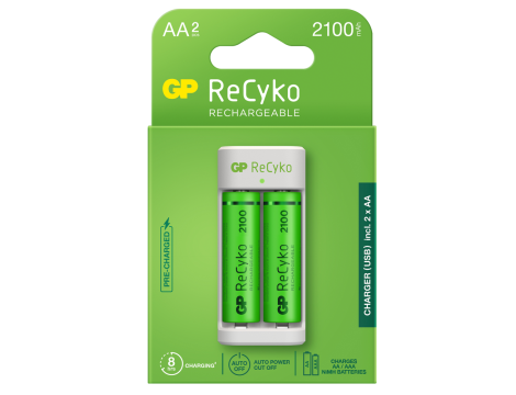 Ładowarka GP E211 + 2 x R6 2100 Recyko - 5