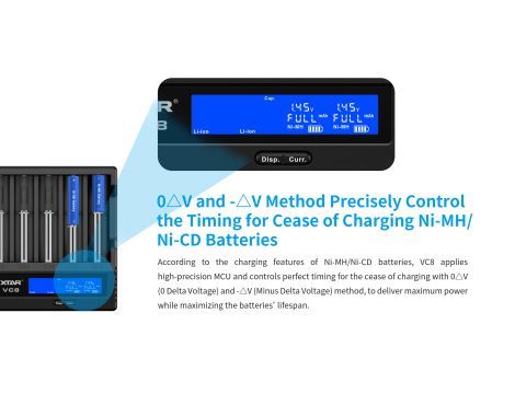 Charger XTAR VC8 for 18650/26650 USB - 11