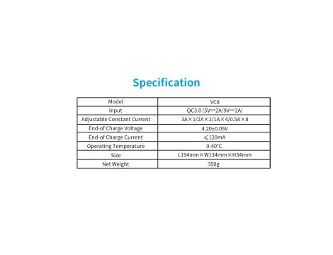 Ładowarka XTAR VC8 18650/26650 - 22