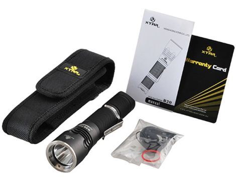 Sport Flashlight LED XTAR B20 PILOT II 18650 SET - 12