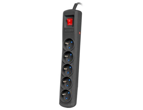 Surge protector PP Armac R5 5m black 10A