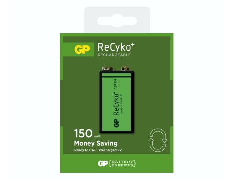 GP Recyko+ New 6F22/9V 150mAh Series B1