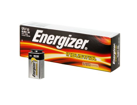 Alkaline battery 6LR61 ENERGIZER INDUS box12