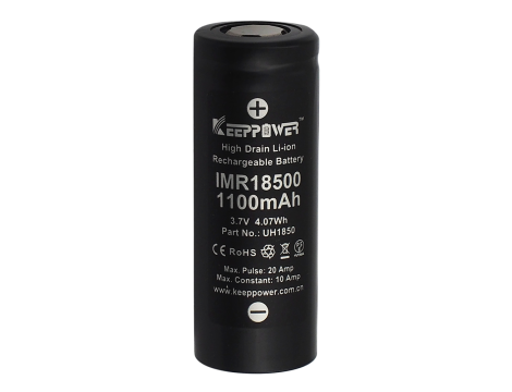 KP IMR18500 1100mAh Li-ION