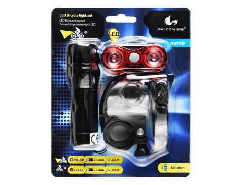 A set of bicycle lights Joyride FBS0011 3xAAA/2xAAA - 4