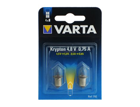 Żarówka VARTA 792 4,8V B2 0,75A