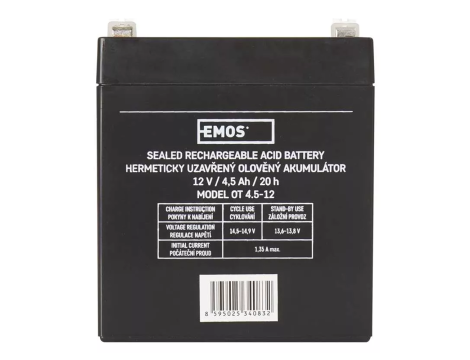 Acid battery 12V/4,5Ah EMOS B9653 - 2