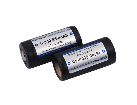 KP ICR16340-85PCM 850mAh Li-ION CR123 - 3