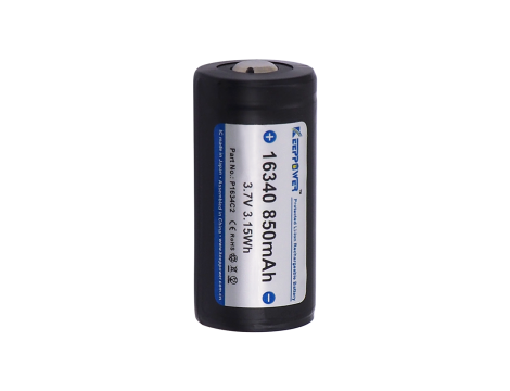 KP ICR16340-85PCM 850mAh Li-ION CR123
