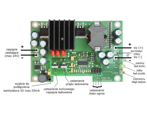 Moduł ładowarki BTO Li-Ion 500mA - 10A