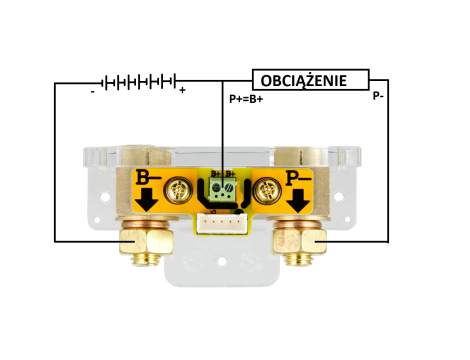 Wskaźnik LCD napięcia akumulatora TR16H - 4