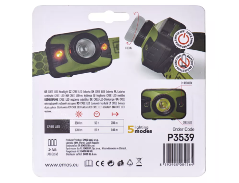 LED headlamp with focus P3539 EMOS - 6