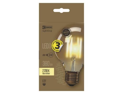 Żarówka EMOS Z74304 LED VNT G95 4W E27 - 5