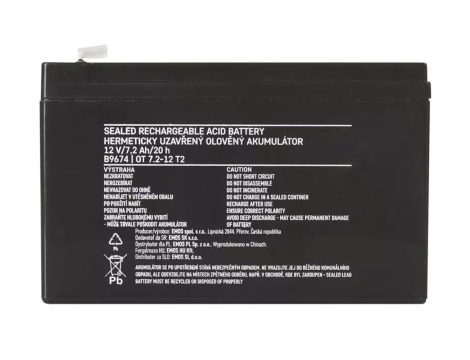 AGM battery 12V/7,2Ah EMOS B9674 - 3