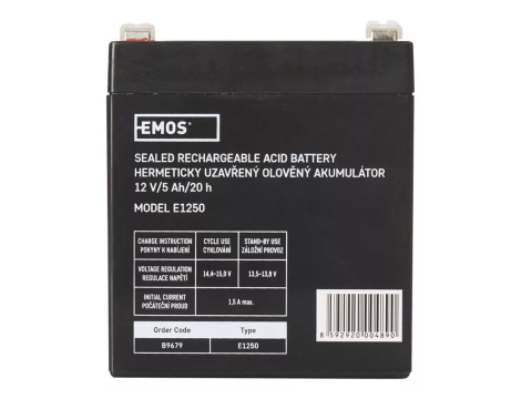 AGM battery 12V/5Ah EMOS - 2