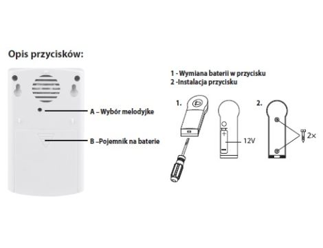 Dzwonek bezprzewodowy 980998  P5723 - 5