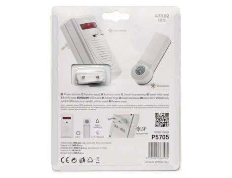 Wireless Doorchime 6898-80 P5705 EMOS - 6