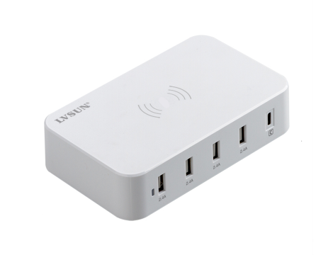 Ładowarka LVSUN USB LS-5UWT BIAŁA/WHITE