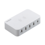 LVSUN USB Charger LS-5UWT WHITE/WHITE