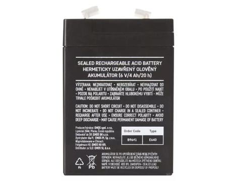 AGM battery 6V/4Ah EMOS B9641 - 3