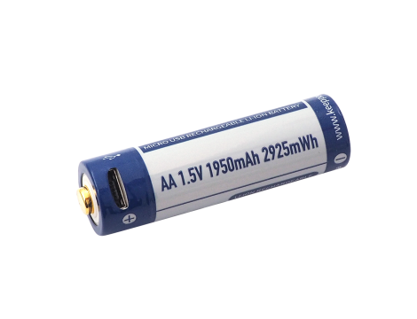 KEEPPOWER ICR14500-195PCM 1950mAh 1,5V Li-ION m-USB - 3