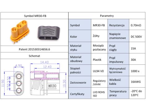 Amass MR30-FB connector - 4