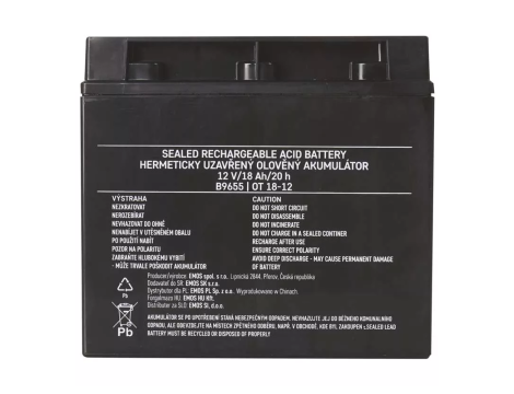 ACID battery 12V/18Ah EMOS B9655 - 3