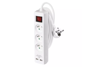 Przedłużacz z wył. 3G 2m P1312RU 2xUSB - image 2