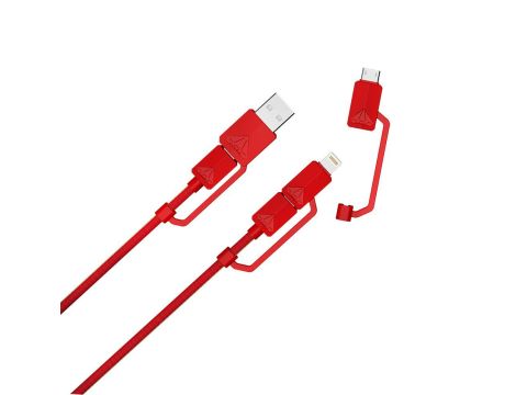 Przewód XTAR PDC-3 USB RED 3A 10Gbps - 3