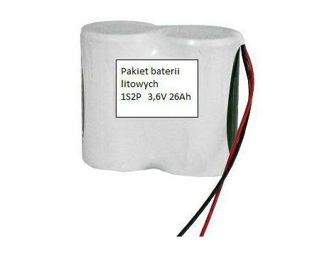 Battery pack D 3.6V 1S2P HP lithium