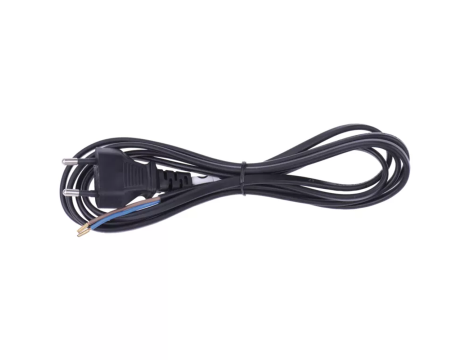 Power cable 2*0,75-H03VV2-F 3m BLACK S19273 - 2