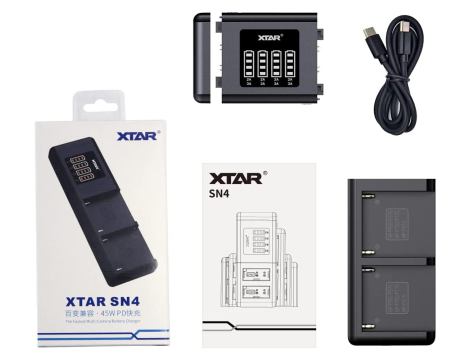 Fastes Muli-Camera Battery Charger XTAR SN4 - 4