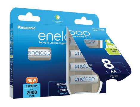 Panasonic Eneloop R6/AA 2000mAh B8 - 2