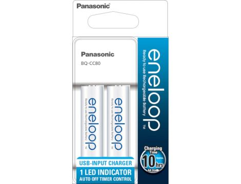 Charger PANASONIC ENELOOP BQ-CC80 +2xR6 USB