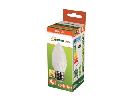 Żarówka SPECTRUM świeczka LED E27 4W WW - 2