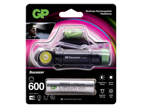 Headlamp GP CHR35 DISCOVERY 600lm - 7