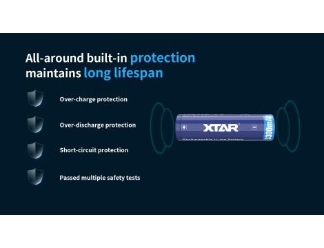 XTAR 18650-3300 3300mAh Li-ION - 7