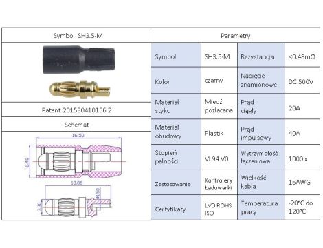 Amass SH3.5-M connector - 14