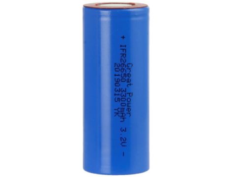 GREAT POWER  IFR26650 3200mAh  Li-FePO4 - 7