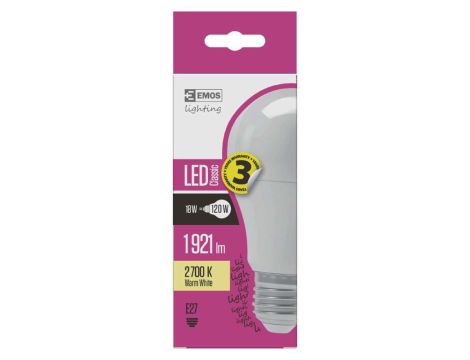 Bulb EMOS CLS LED E27 18W WW ZQ5170 - 4