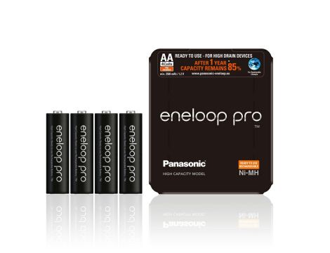 Rechargeable Panasonic Eneloop PRO R06/AA 2500mAh B4 pack - 3